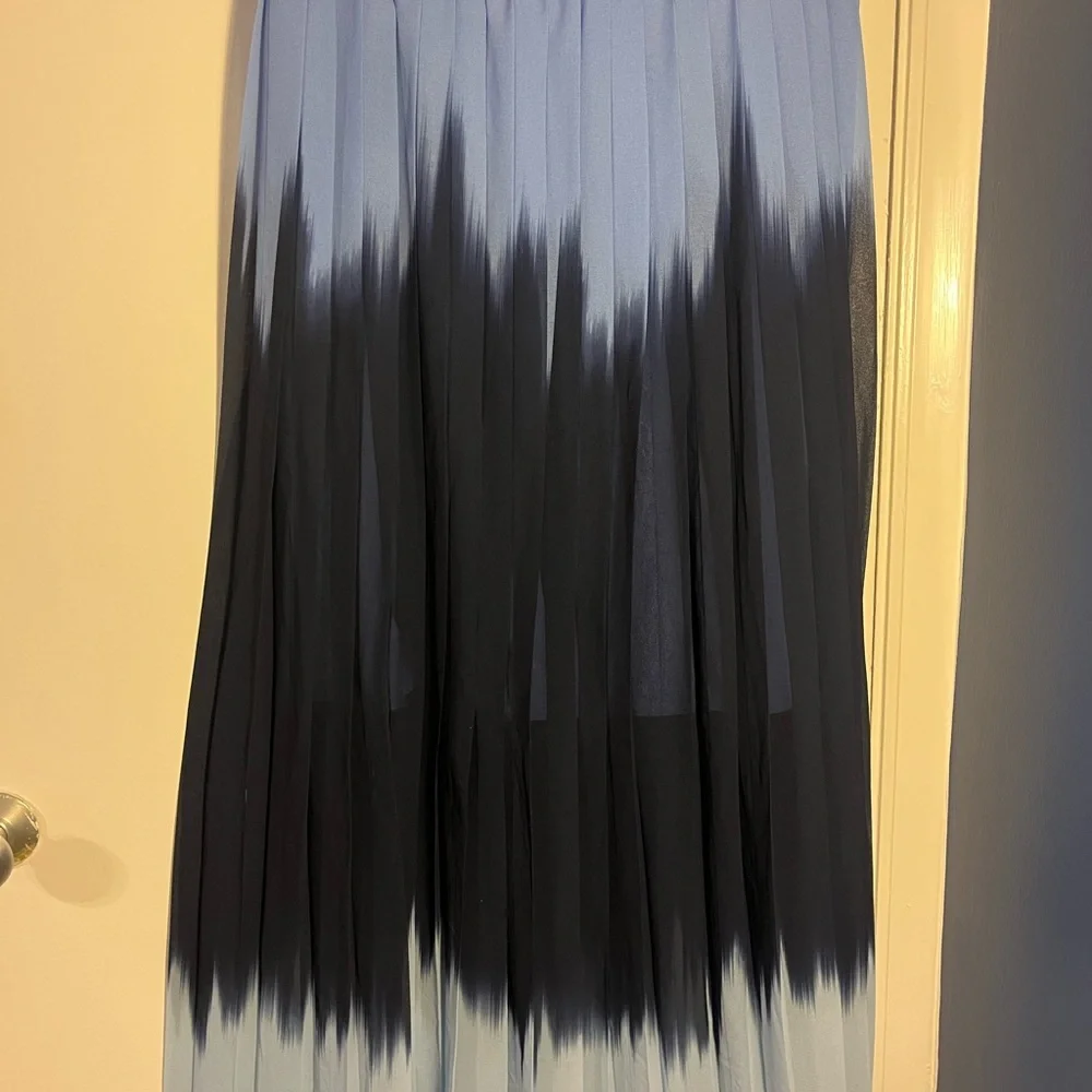 Banana Republic Blue and Black ombré Maxi Skirt size Medium - Picture 2 of 8